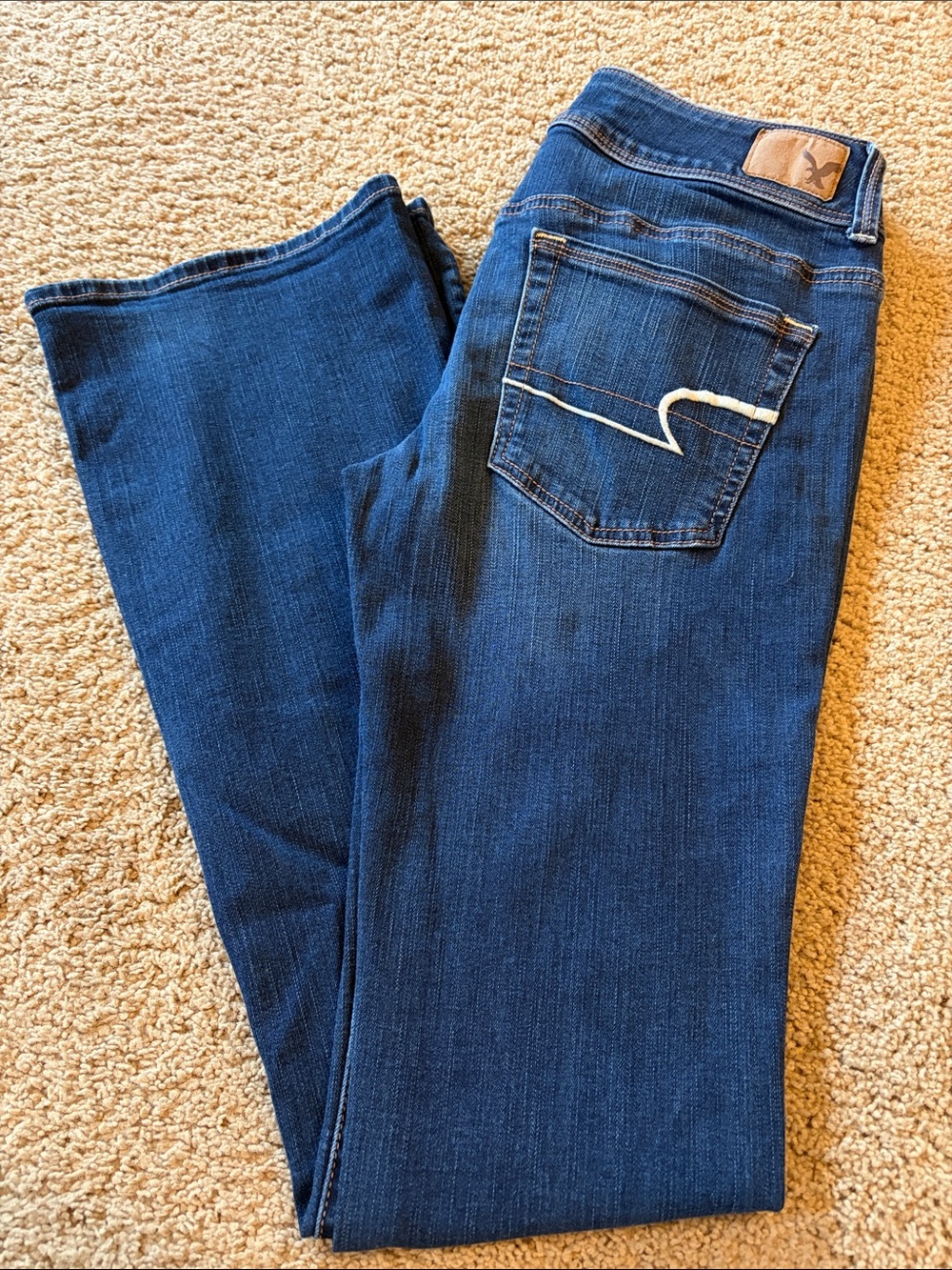 American Eagle Kick Boot Dark Wash Size 6 Long EUC!